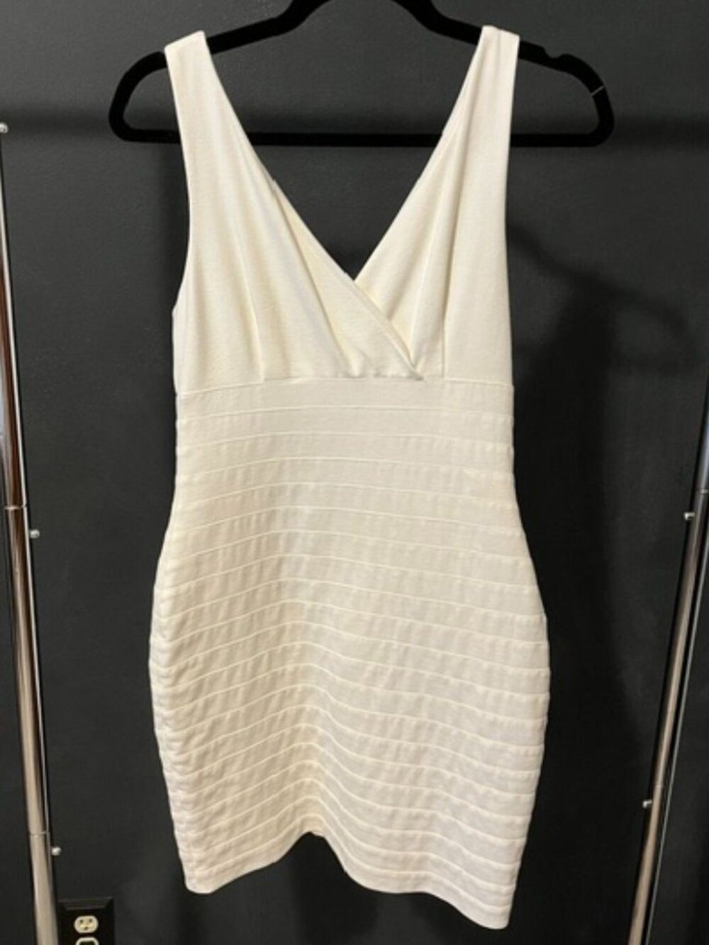 White Express bandage dress